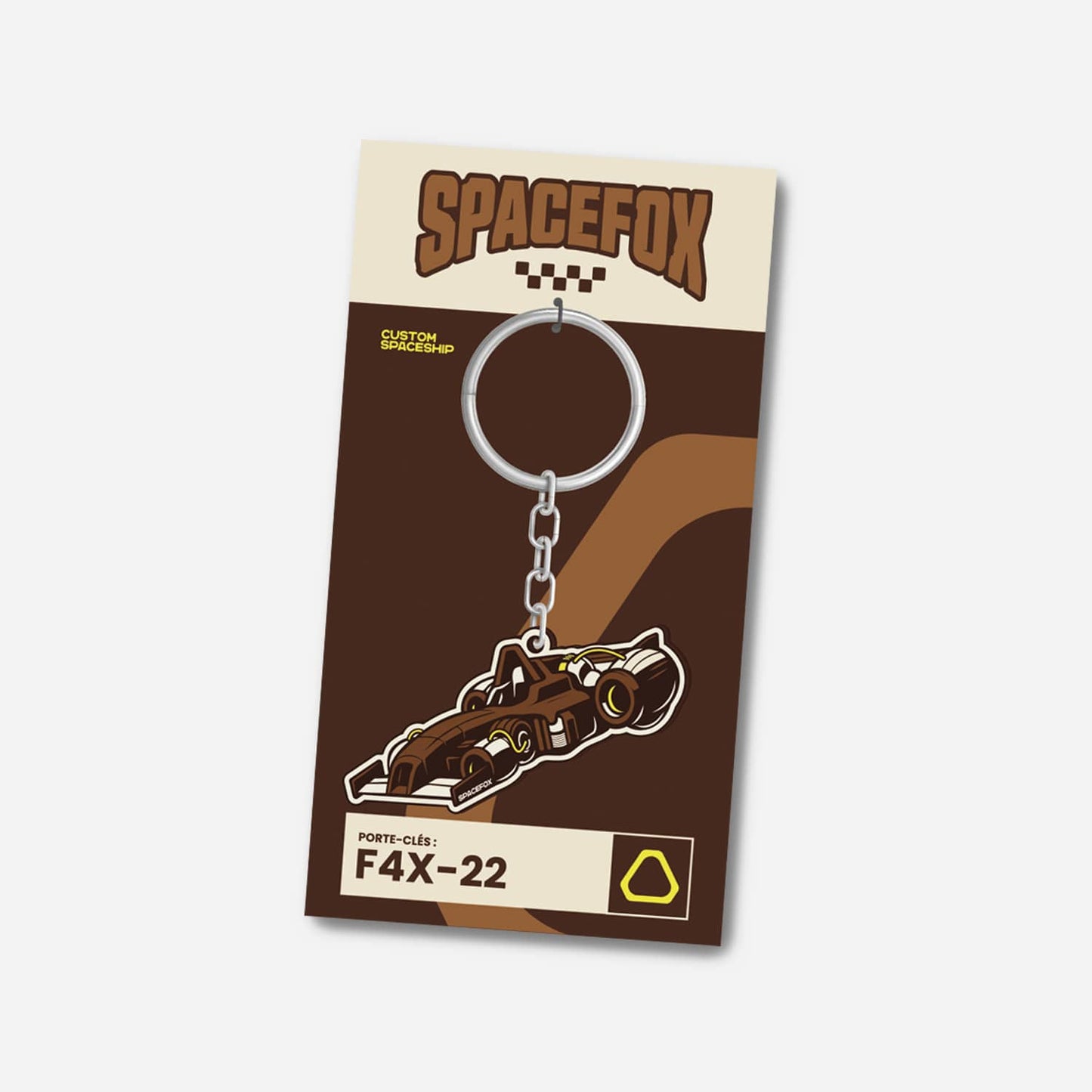 Porte clé métal F4X - 22 - SPACEFOX