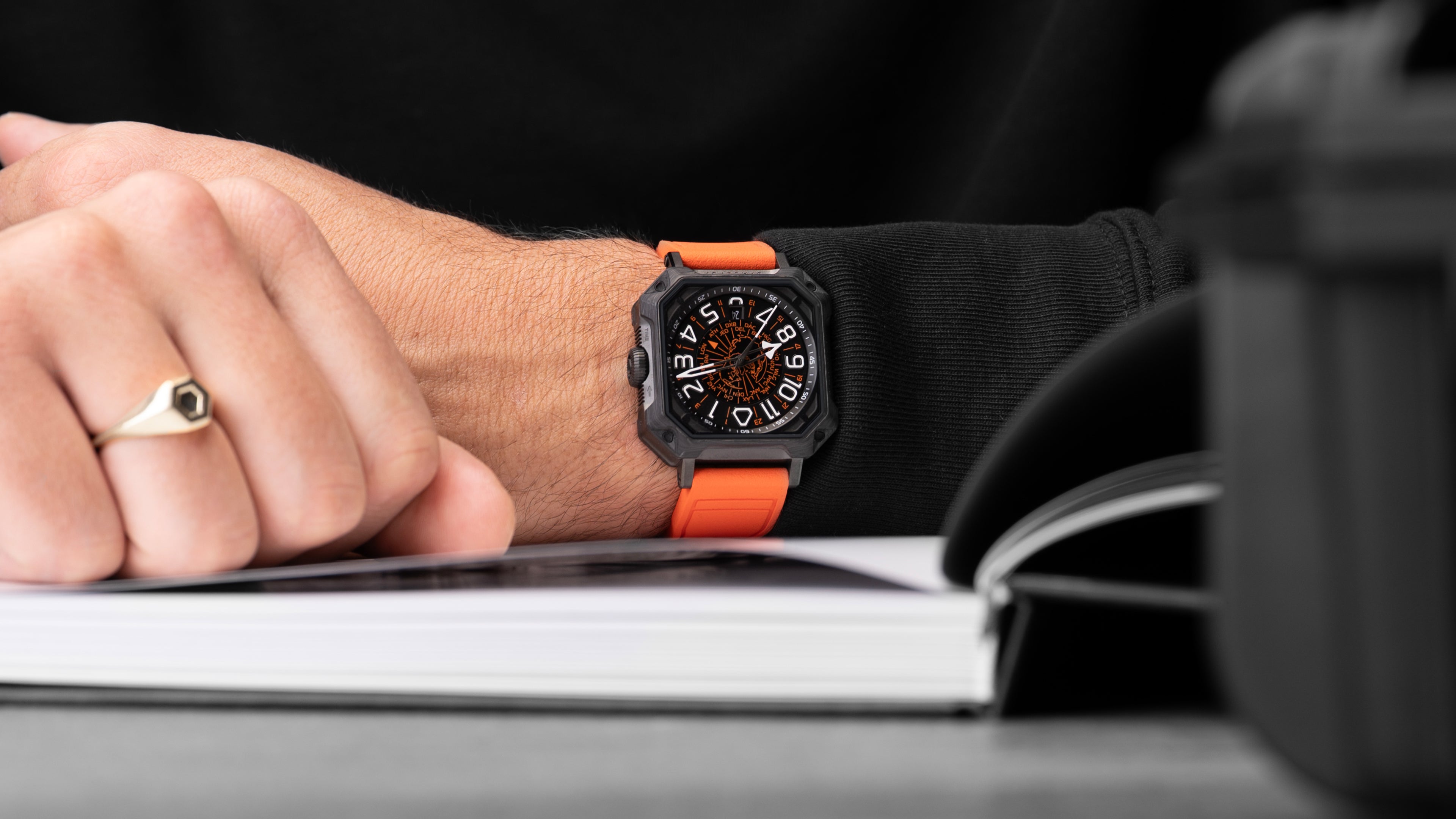 FKM Orange Rubber Bracelet – SPACEFOX