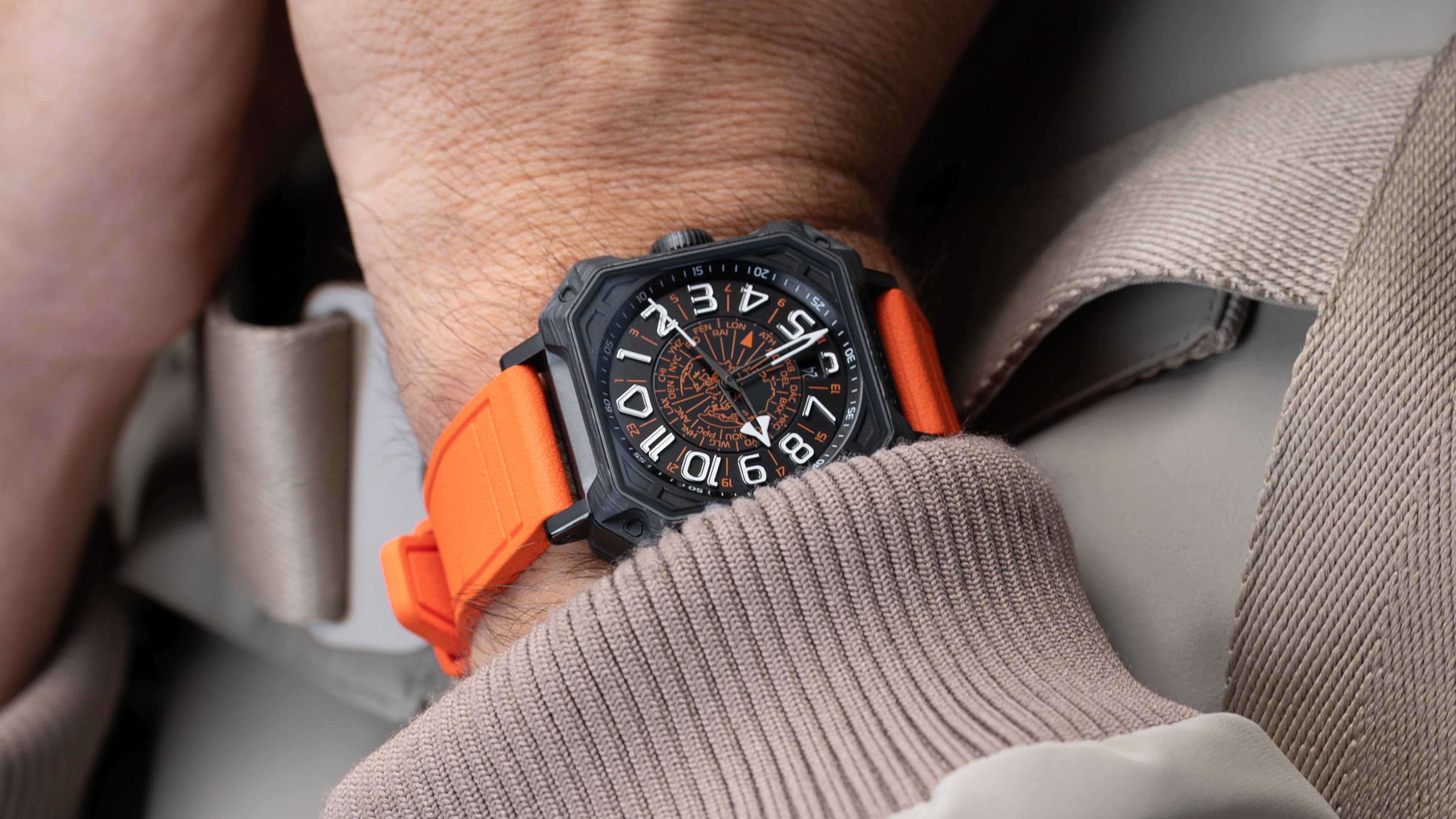FKM Orange Rubber Bracelet – SPACEFOX
