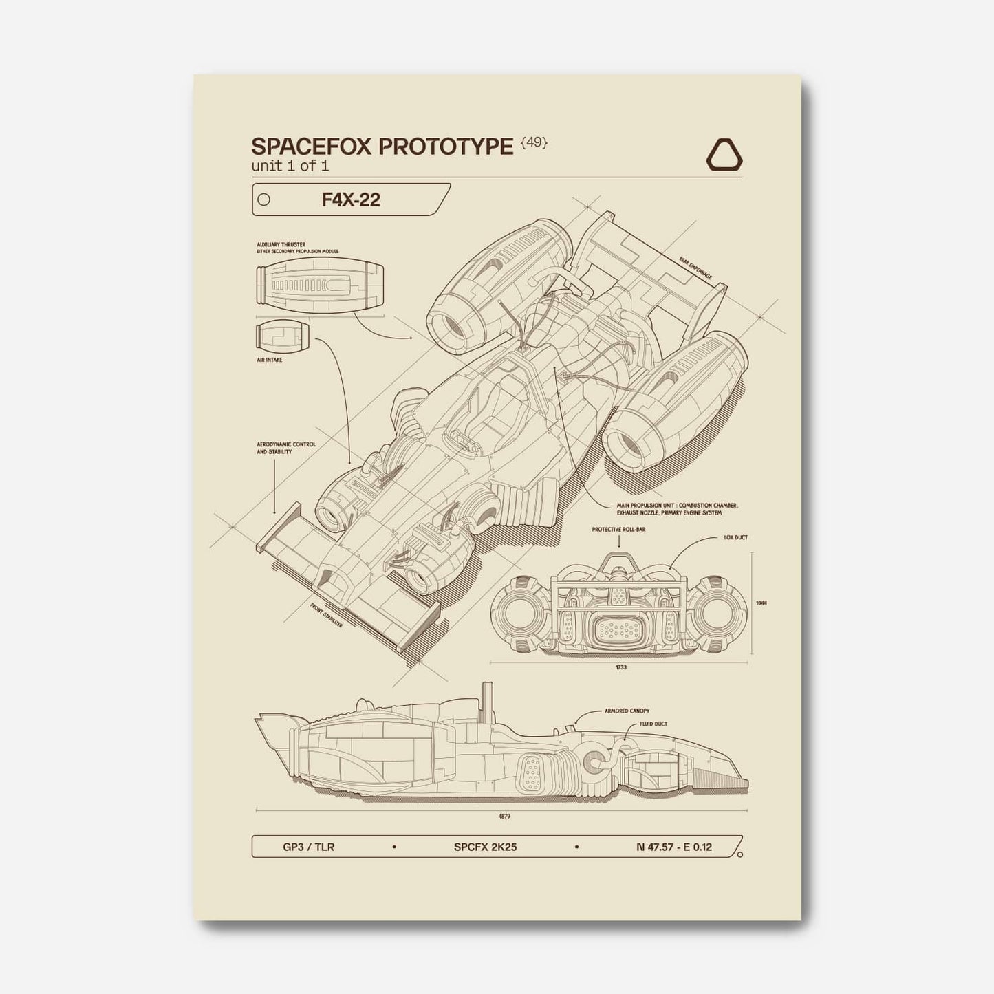 Affiche F4X - 22 - SPACEFOX
