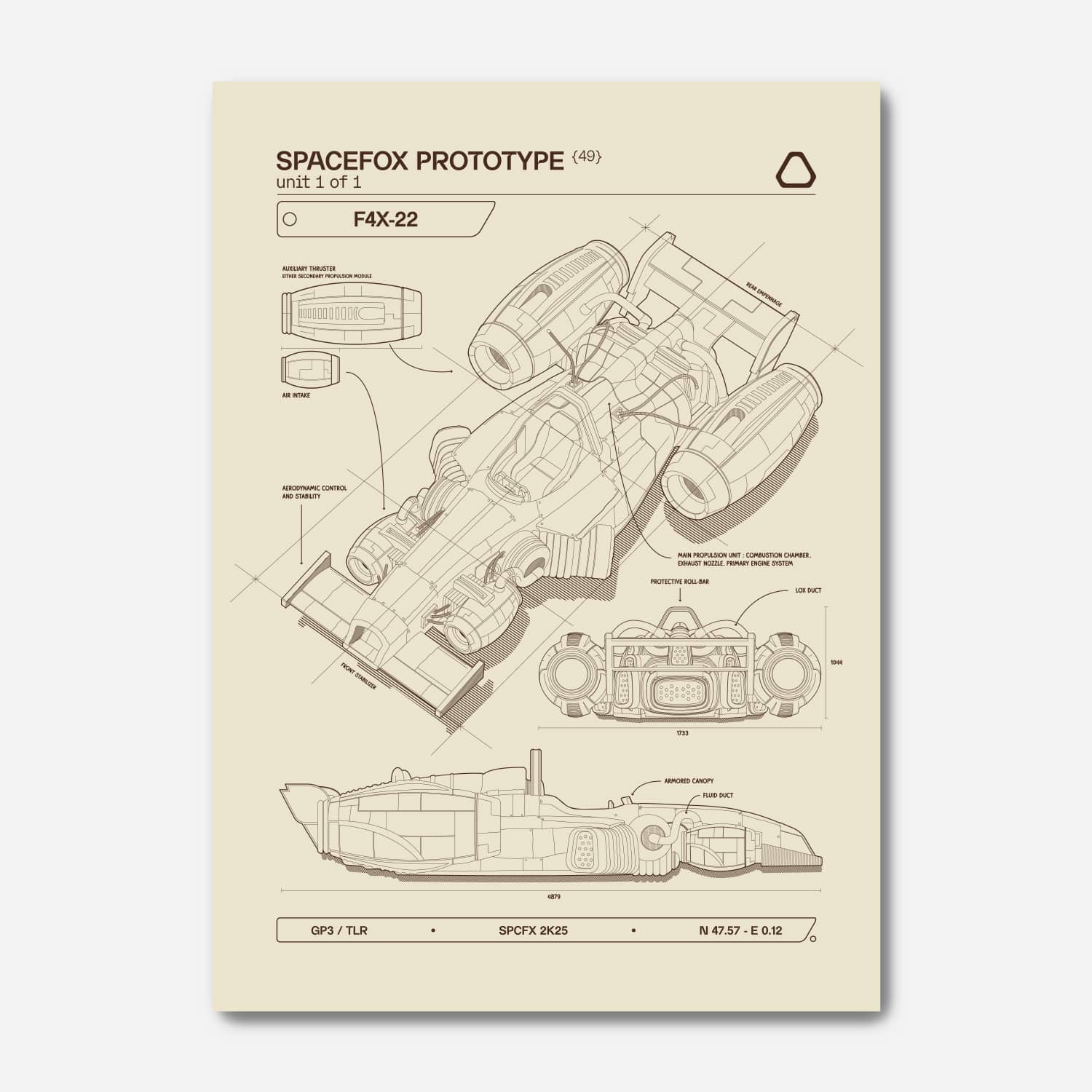 Affiche F4X - 22 - SPACEFOX