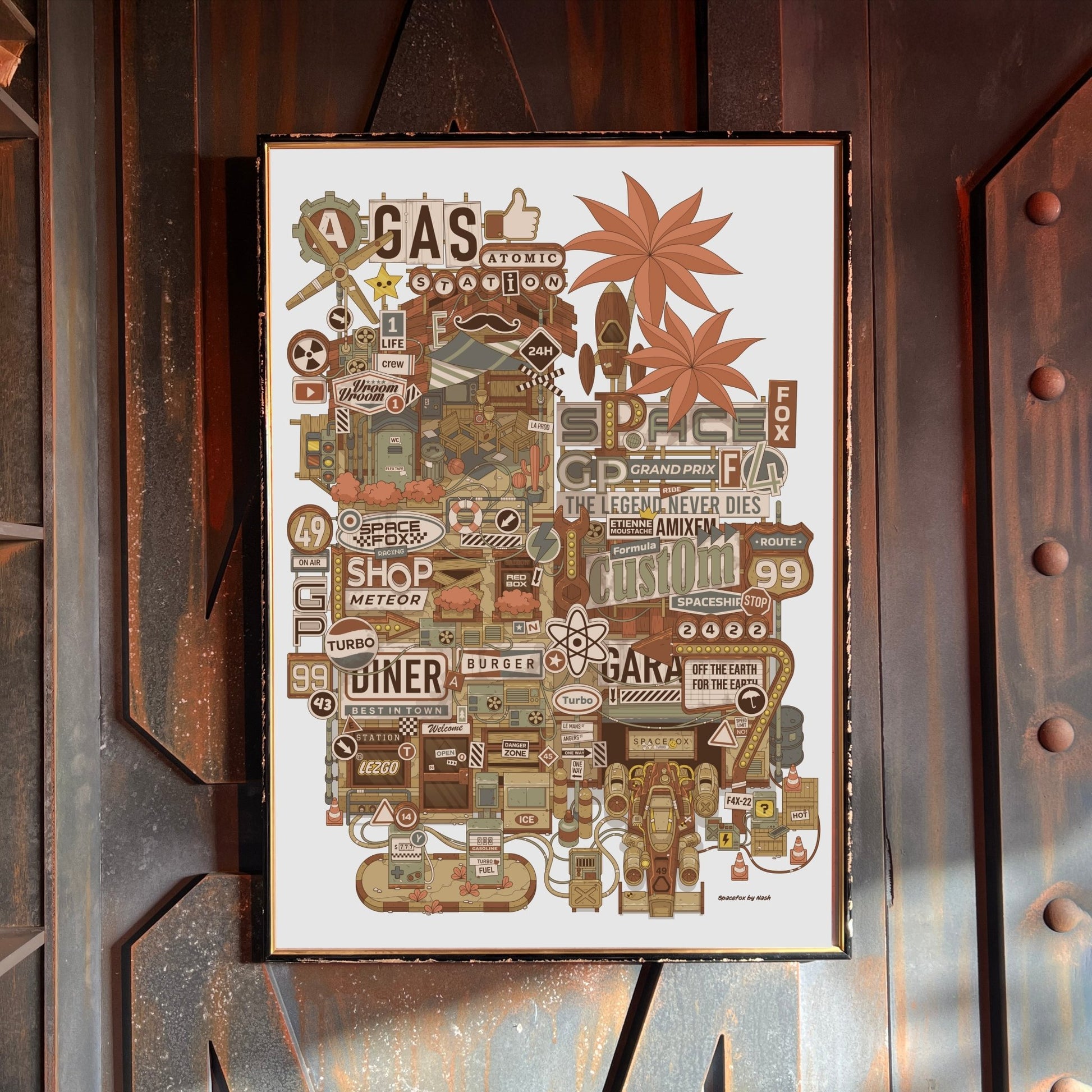 Affiche GP by Nash - SPACEFOX