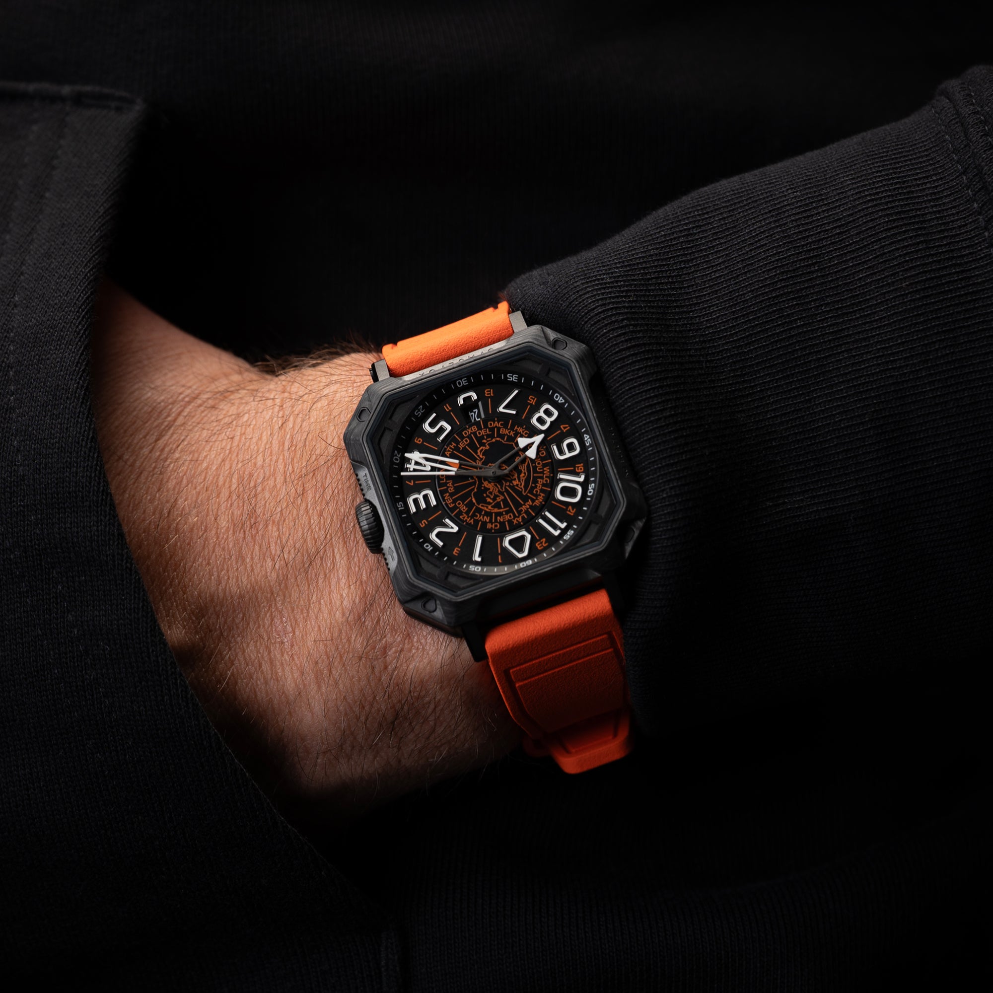 FKM Orange Rubber Bracelet – SPACEFOX