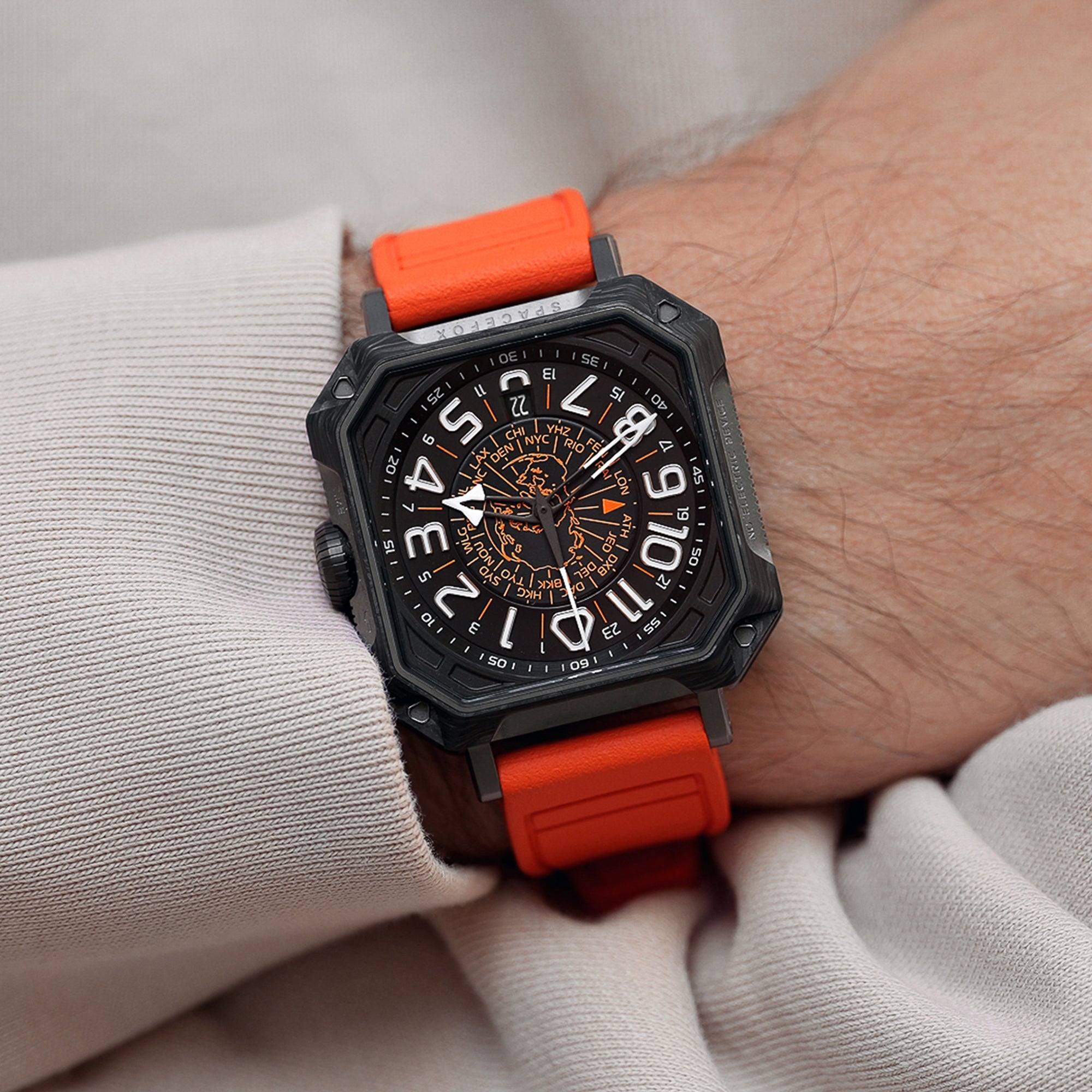FKM Orange Rubber Bracelet – SPACEFOX