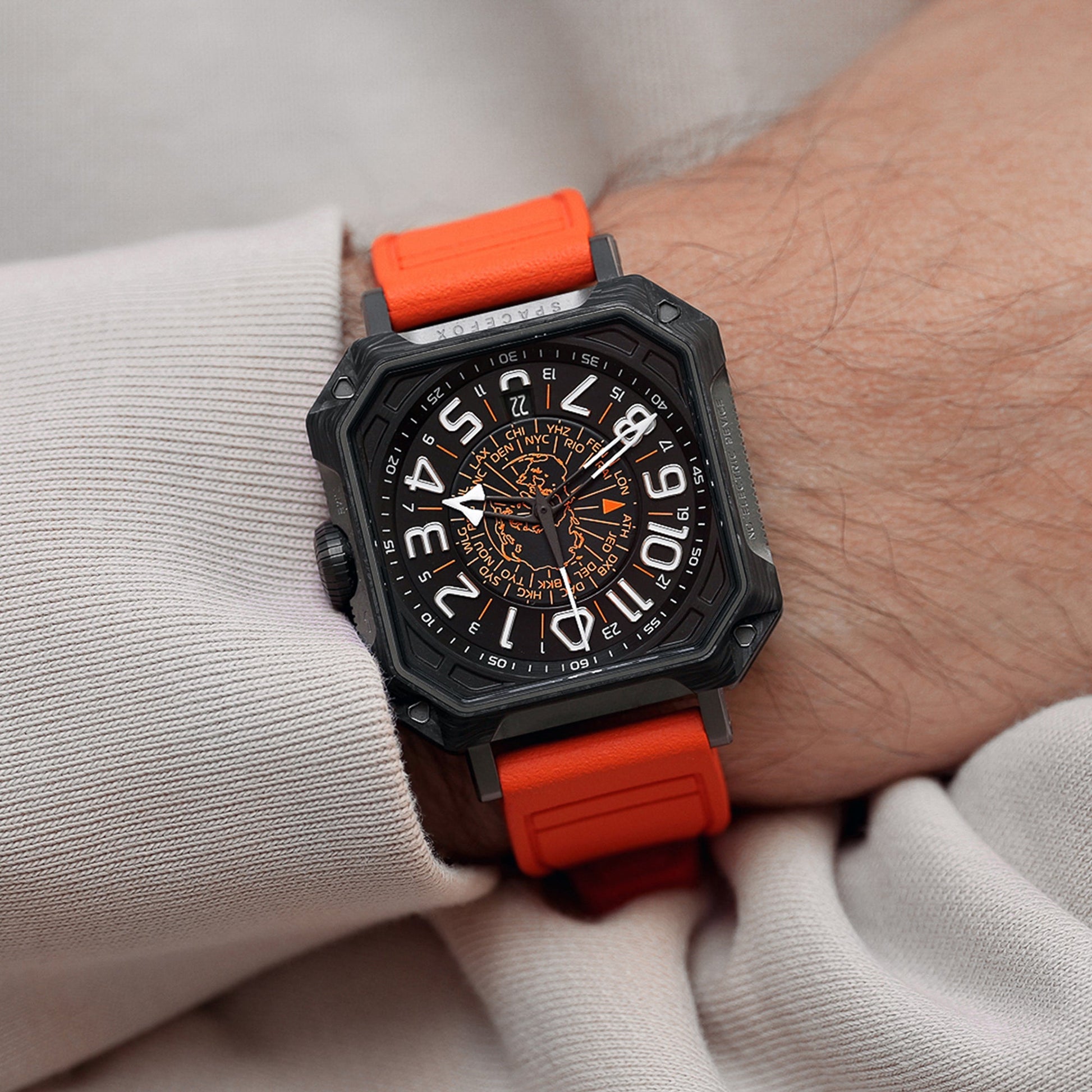 Bracelet Caoutchouc FKM Orange - SPACEFOX