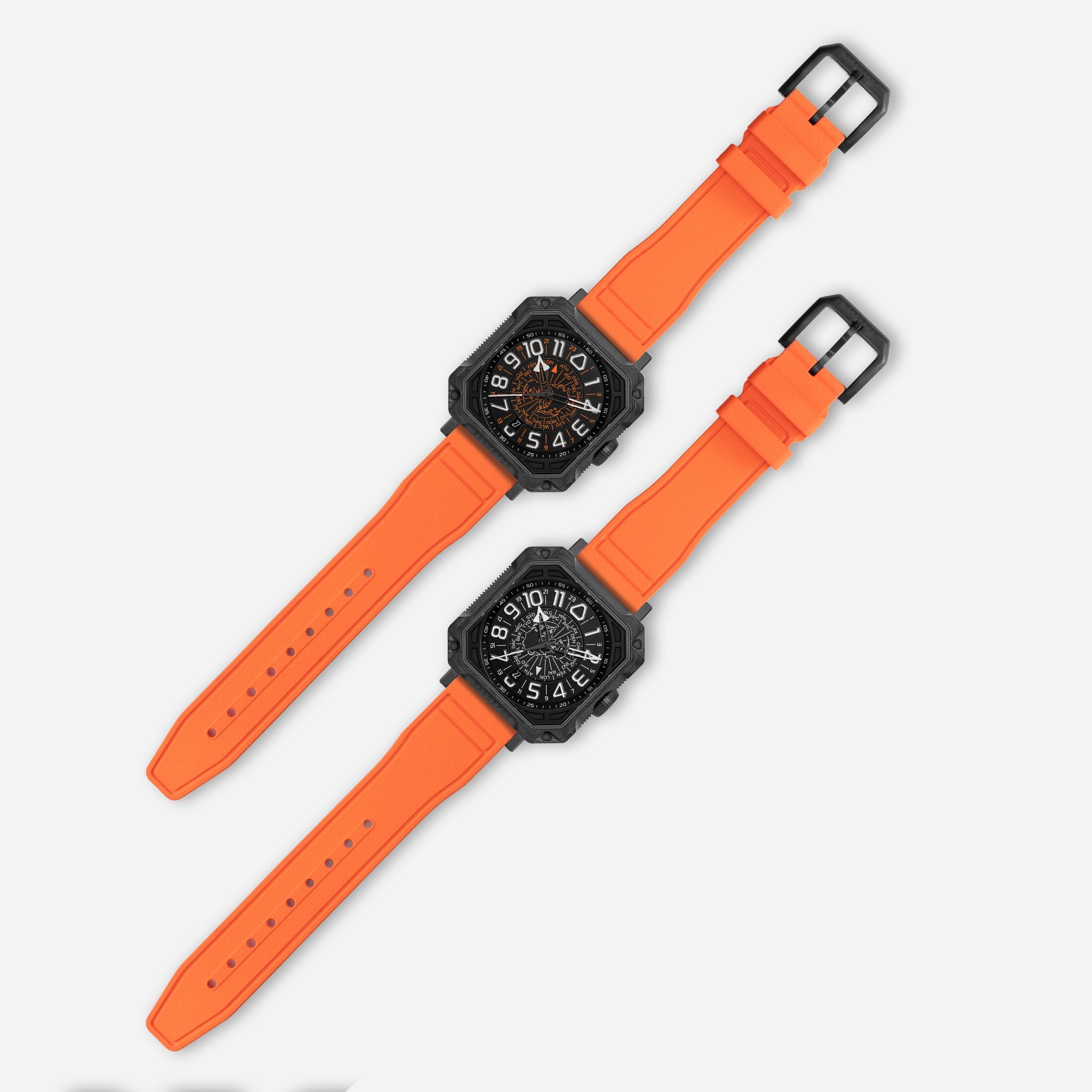FKM Orange Rubber Bracelet – SPACEFOX