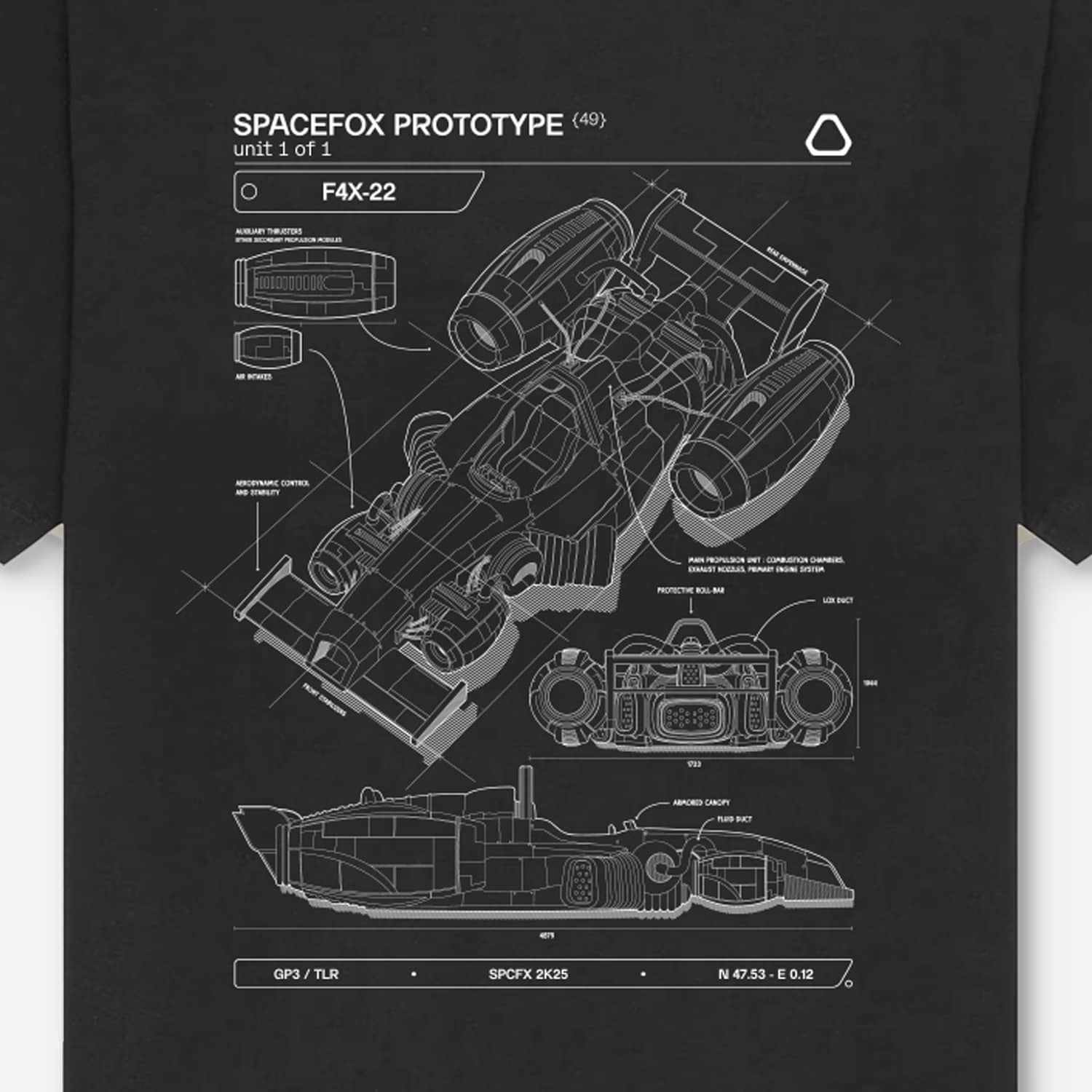 T-shirt F4X - 22 - SPACEFOX